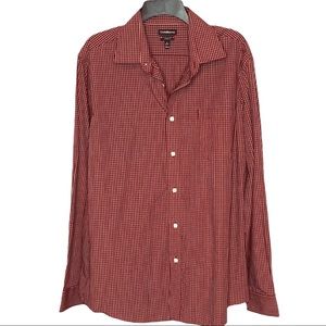 50% OFF Croft & Barrow men’s long sleeve red checked button down shirt